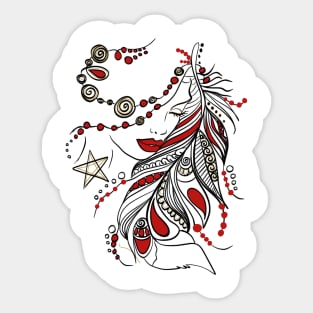 Gypsy Soul Woman Sticker